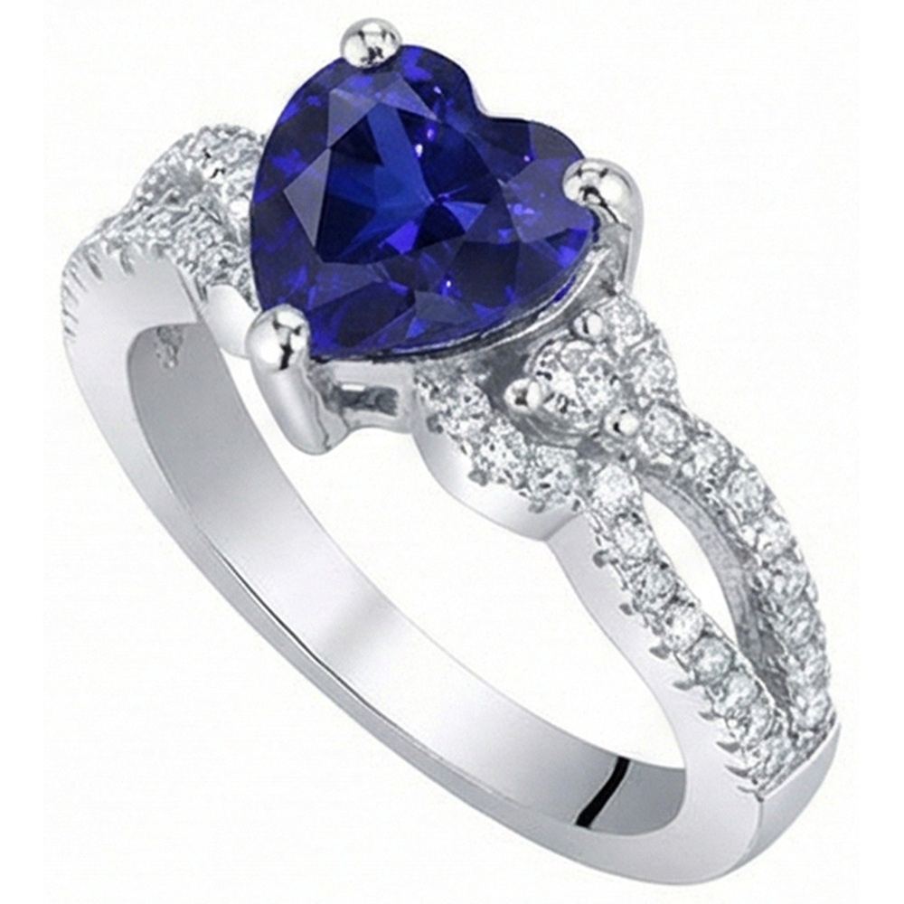 echter round diamant 3.50Karat ring Draufsicht