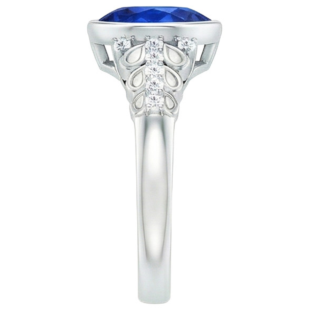 echter round diamant 4.25Karat watch Profilansicht