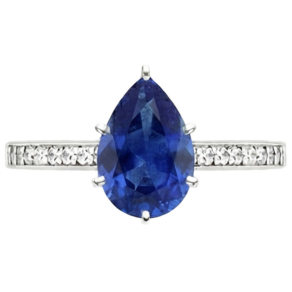 echter round diamant 7.25Karat ring Draufsicht