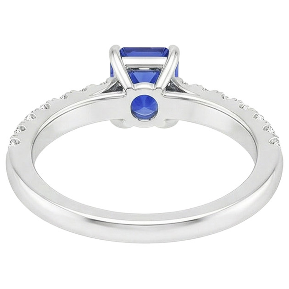 echter round diamant 4.25Karat ring Seitenansicht