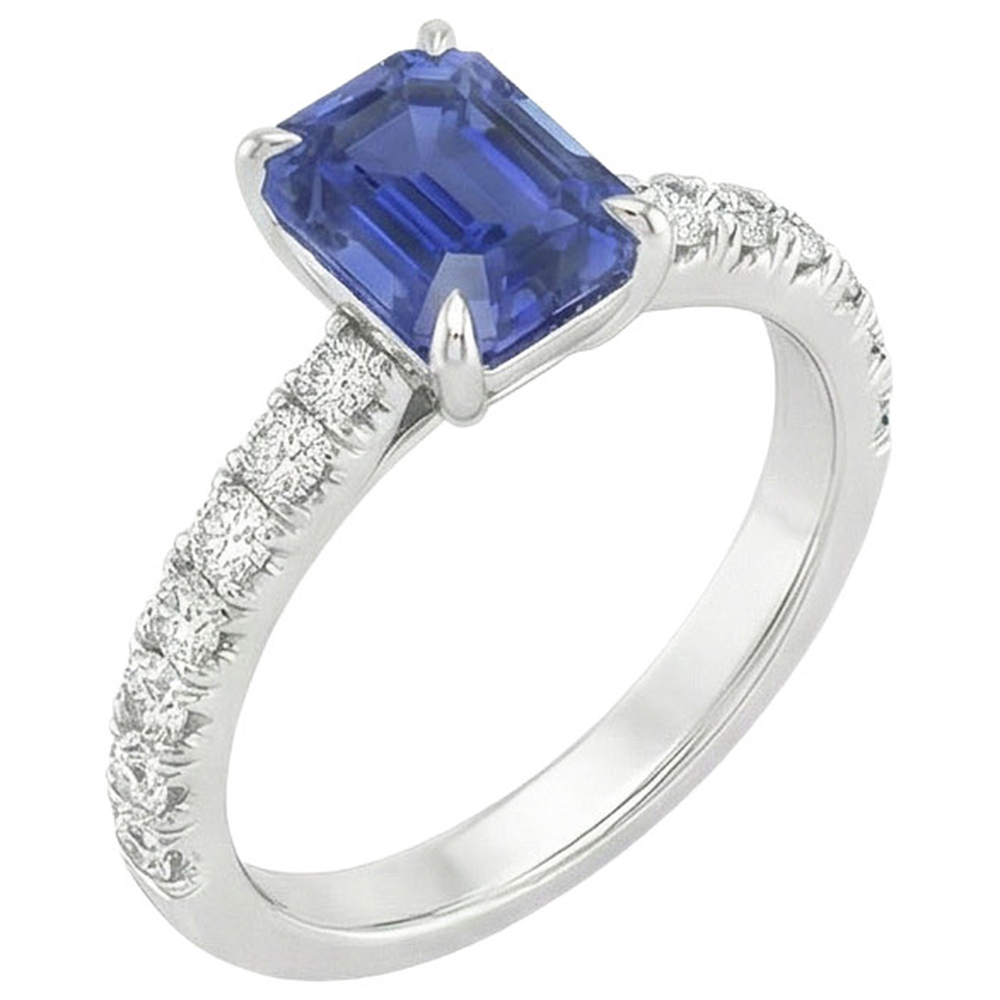 echter round diamant 4.25Karat ring Detailansicht