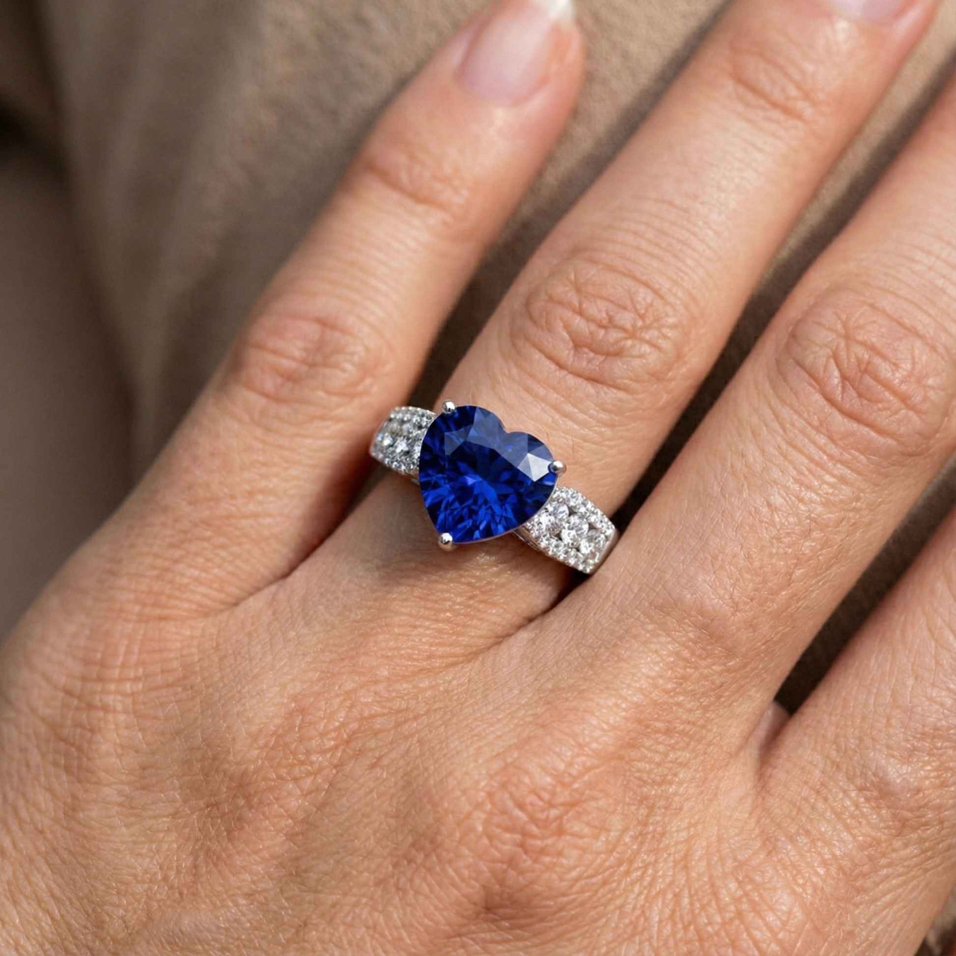 echter round diamant 5.50Karat ring mit Diamantbesatz