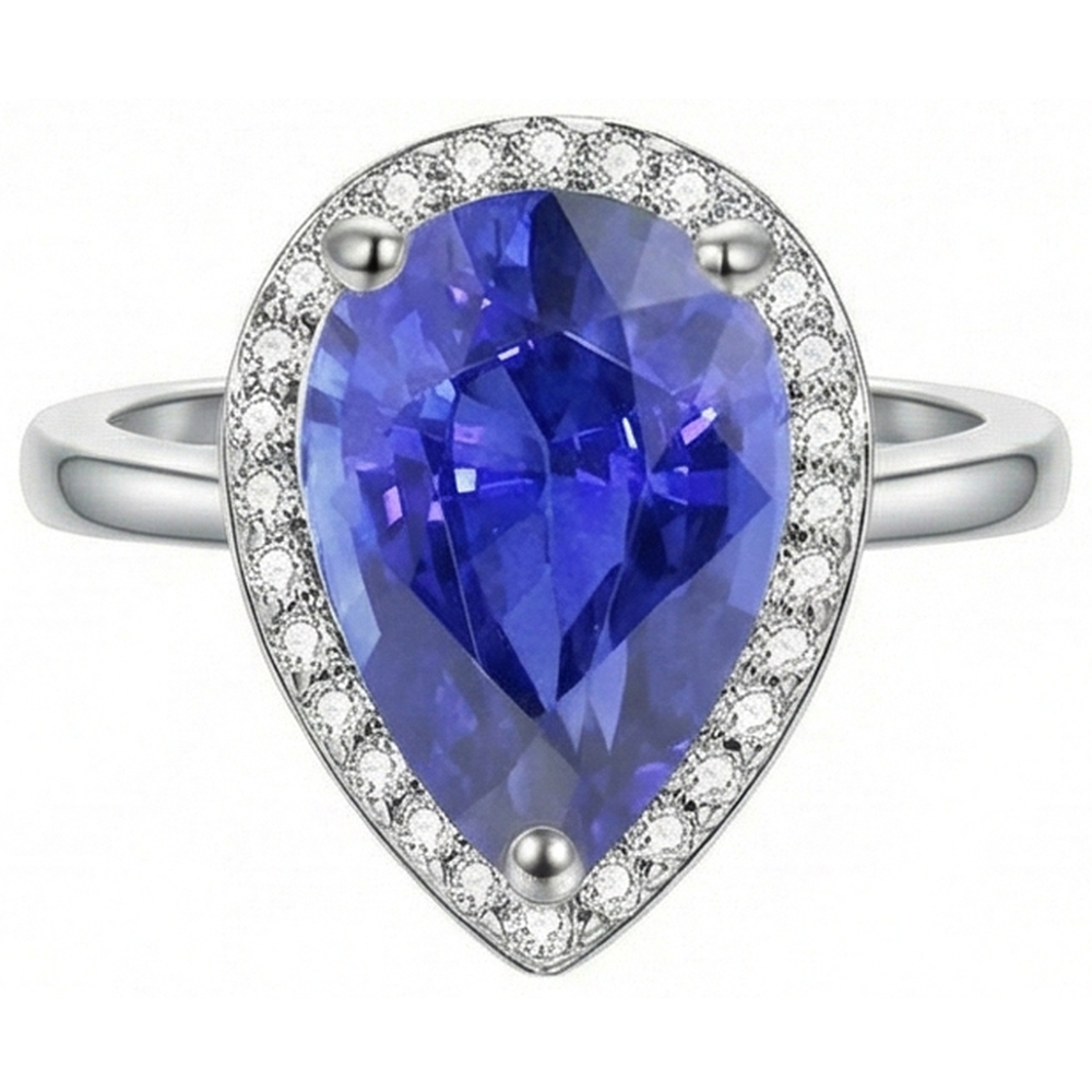 echter round diamant 4Karat ring Seitenansicht