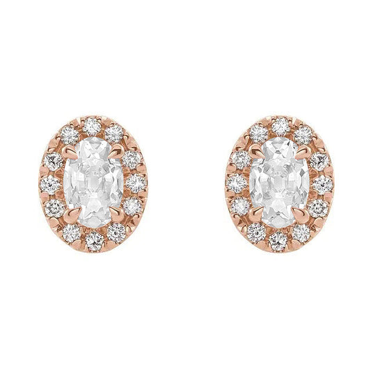 Naturreiner Diamant Ohrhänger – Hauptansicht