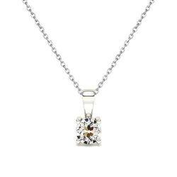 Luxuriöser Brillant Hänge-Anhänger – 1 Karat 14K Weißgold