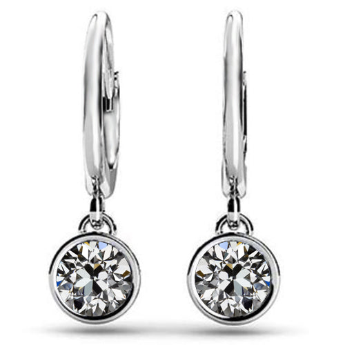 Exquisiter Brillant Ohrringe 2 Karat – Hauptansicht