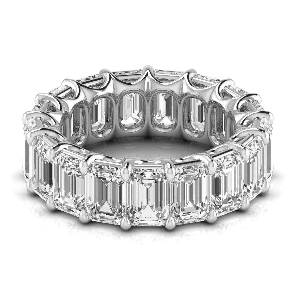 Hochwertiger Eternity Band 0,75 Karat – Frontansicht
