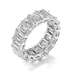 0,75 Karat Brillant Eternity Band in 14K Weißgold