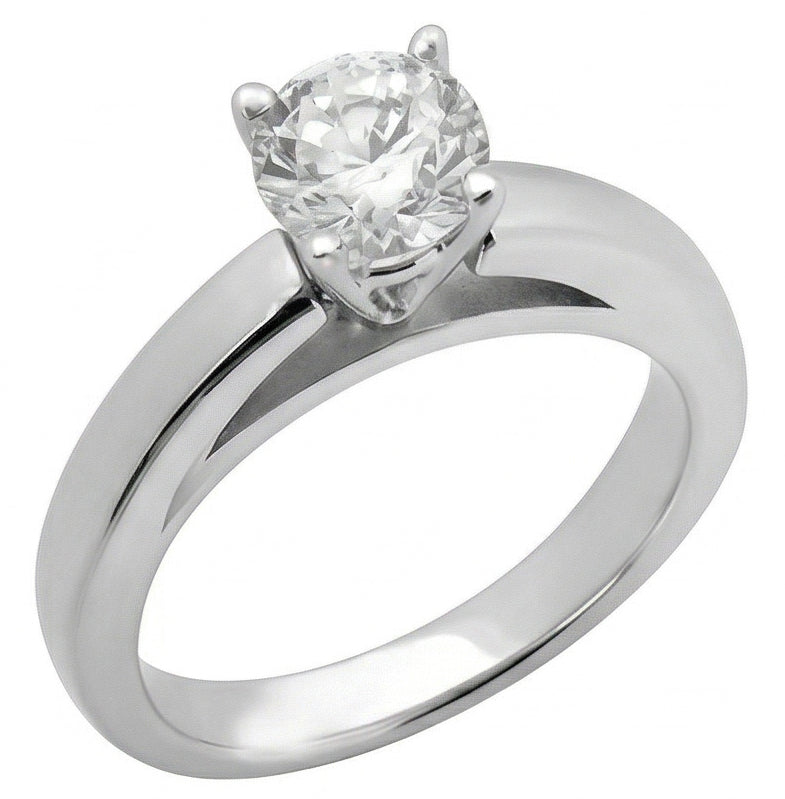 echter round diamant 3Karat ring Seitenansicht