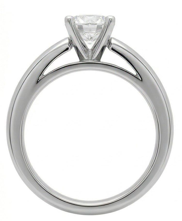 echter round diamant 3Karat ring auf Weiß