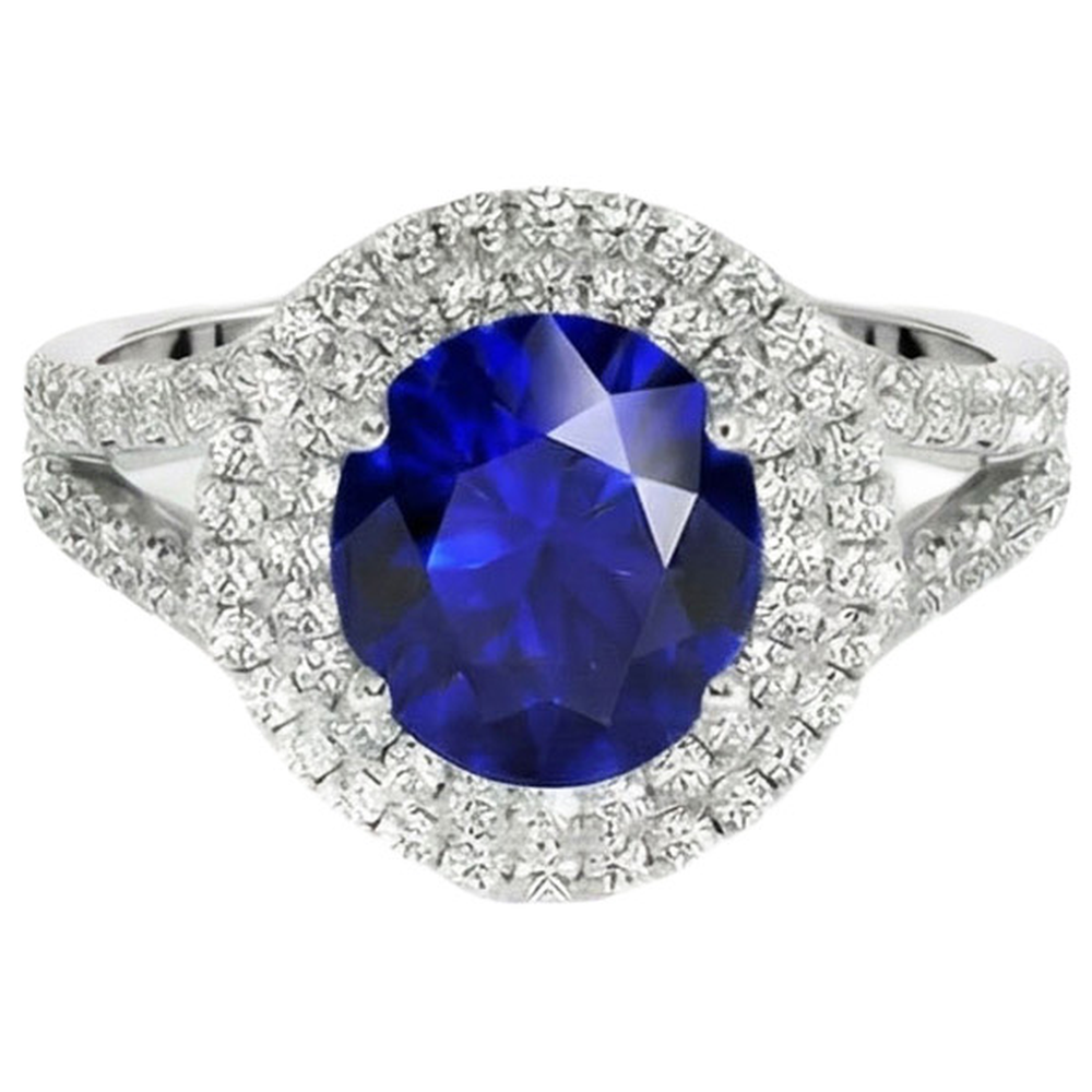 echter oval diamant 6.75Karat ring Seitenansicht