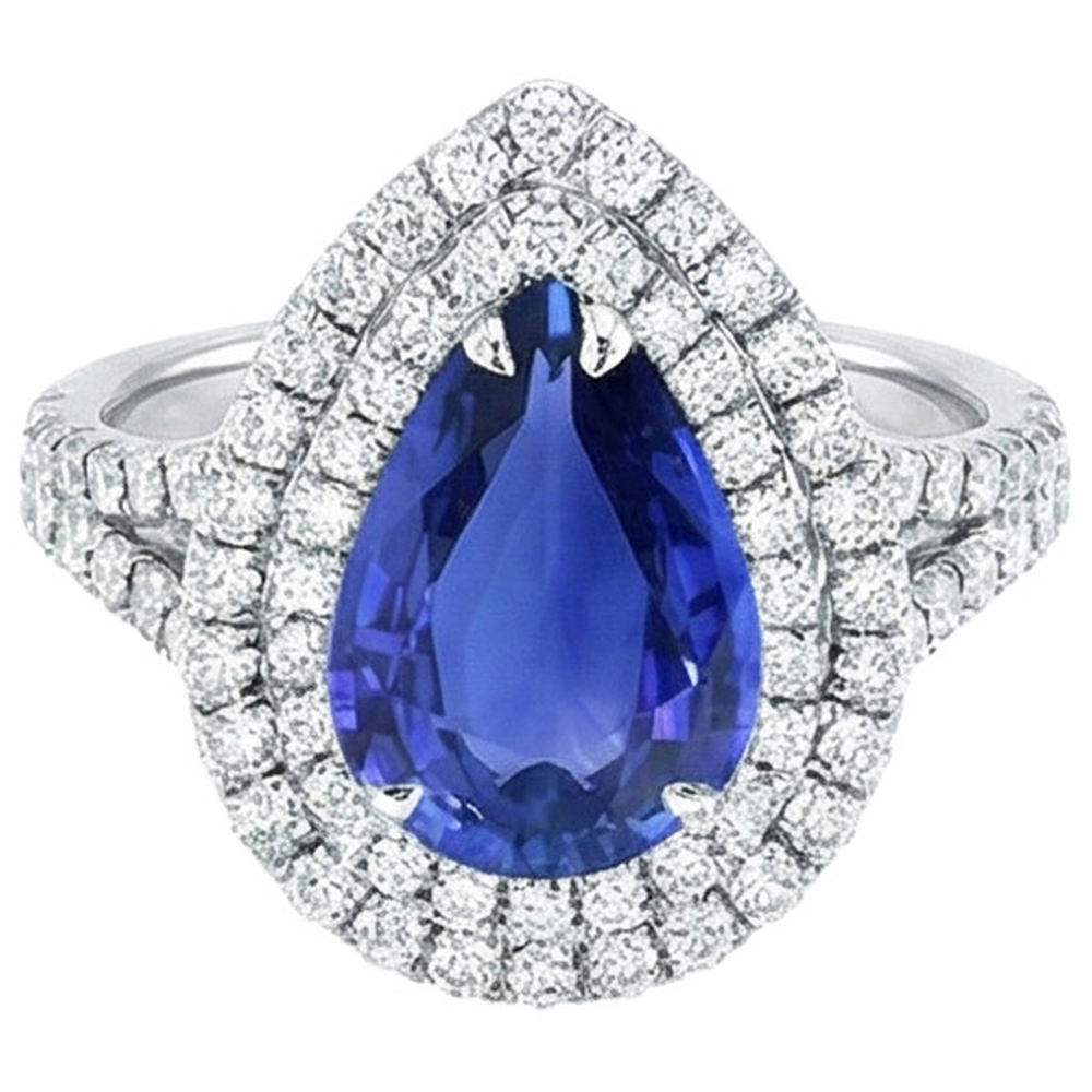 echter round diamant 6.50Karat ring Draufsicht