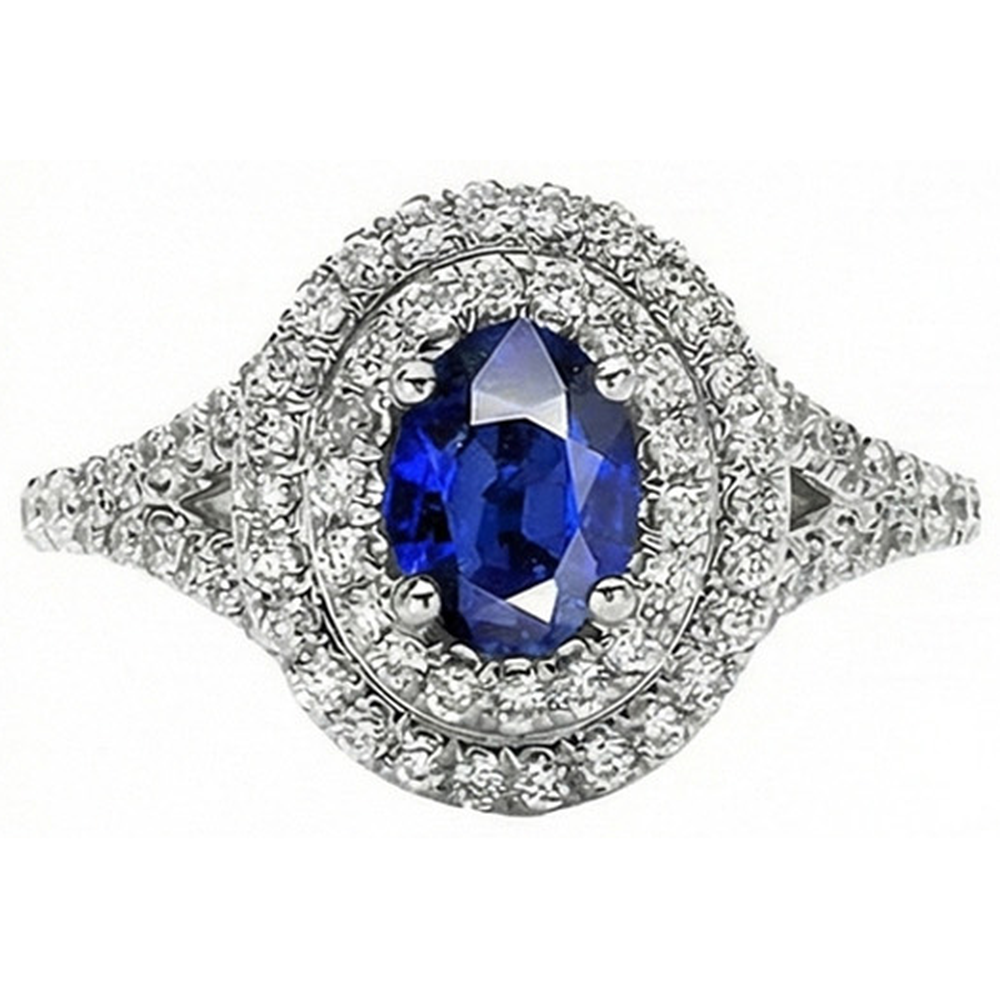 echter oval diamant 11.25Karat ring Band Detail
