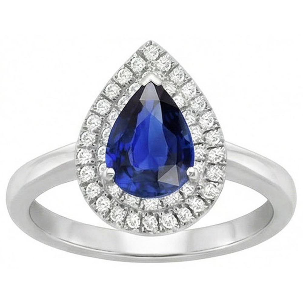 echter round diamant 3Karat ring Draufsicht