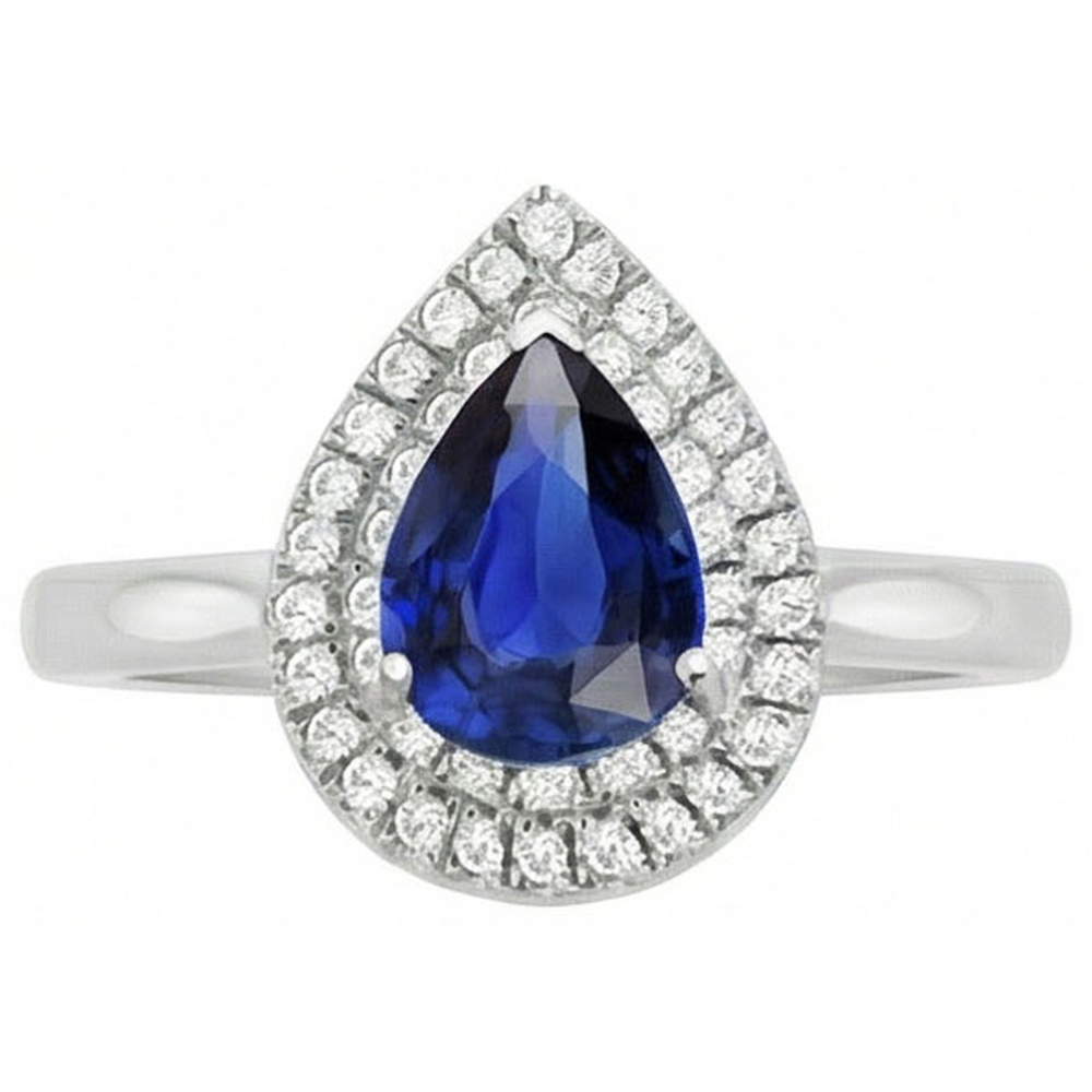 echter round diamant 3Karat ring Profilansicht