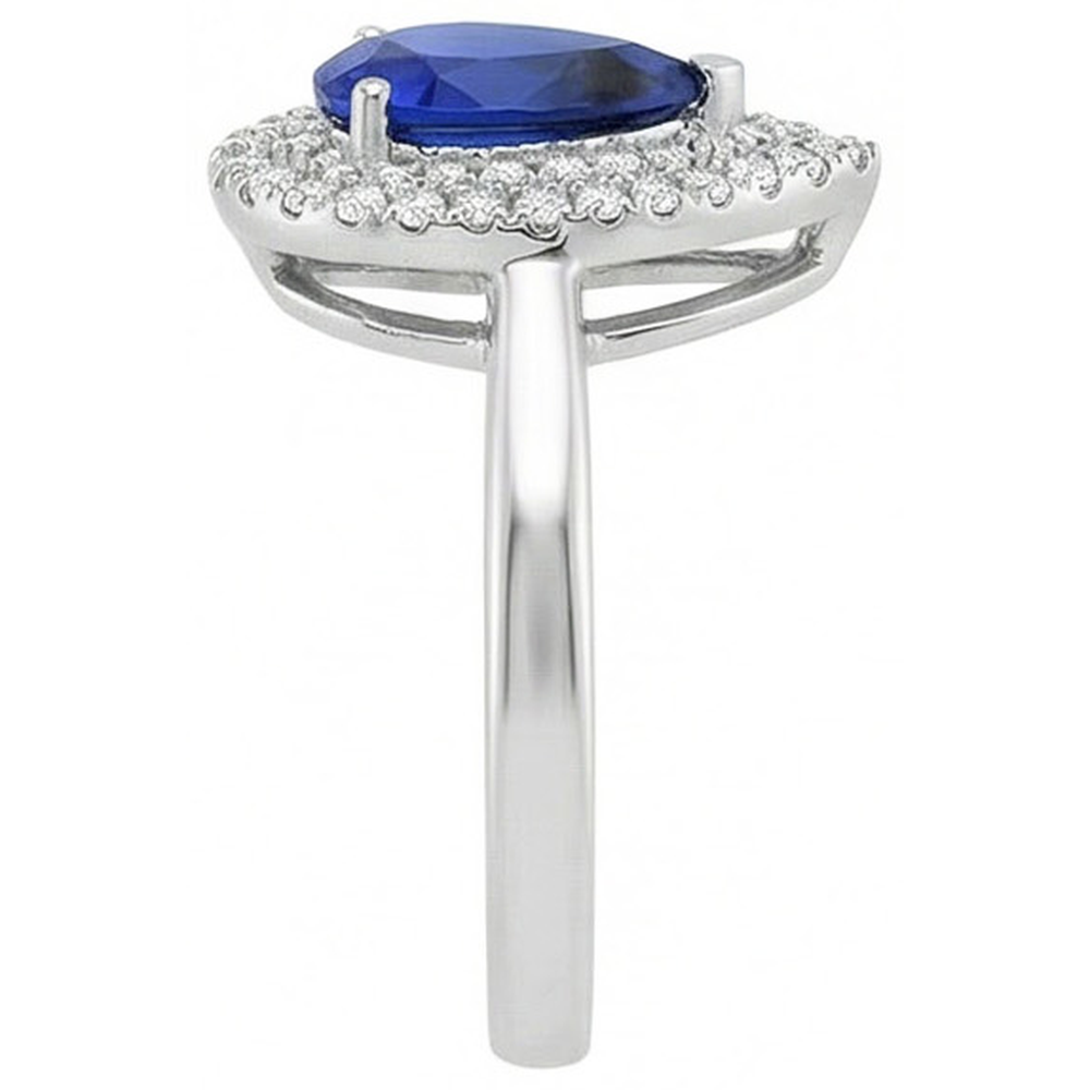 echter round diamant 3Karat ring auf Weiß