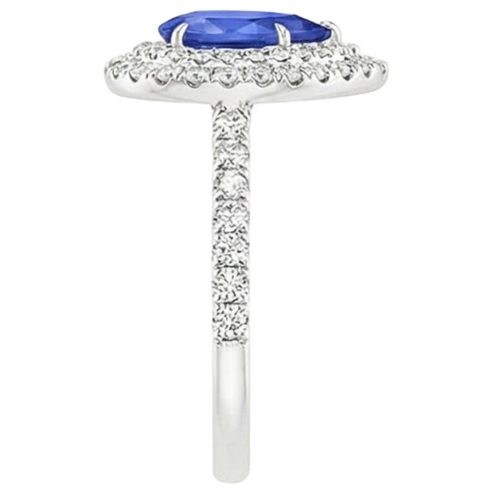 echter round diamant 4.50Karat ring auf Weiß