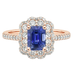 Echter Diamant Ring 5 Karat - 14K Roségold