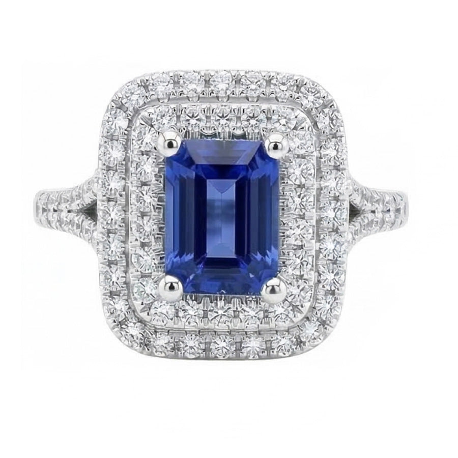 echter round diamant 4Karat ring Detailansicht