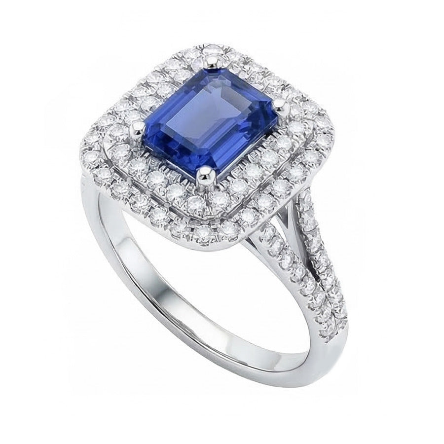 echter round diamant 4Karat ring Draufsicht