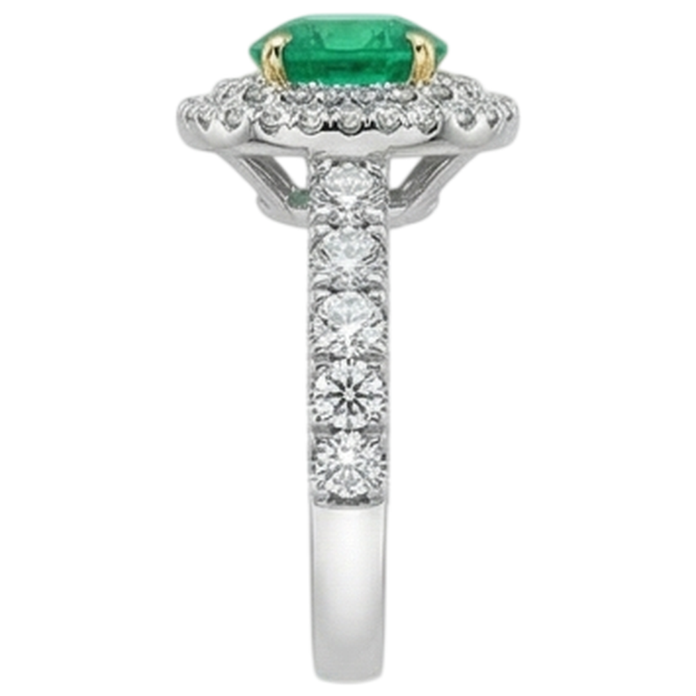 Strahlender Schmuckstein-Ring 2,50 Karat – Draufsicht