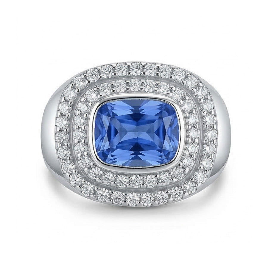 echter round diamant 4.50Karat ring Seitenansicht