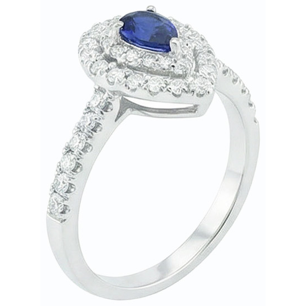 echter round diamant 3Karat ring Profilansicht