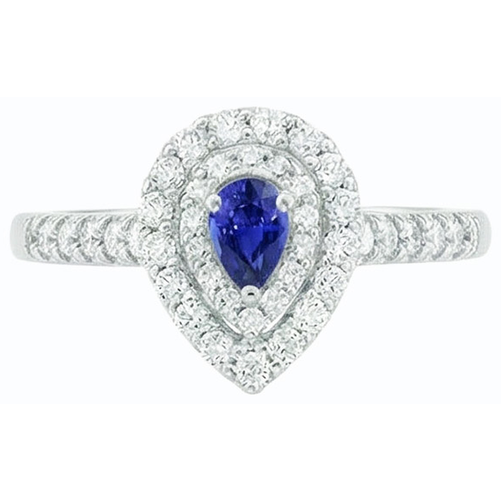 echter round diamant 3Karat ring auf Weiß