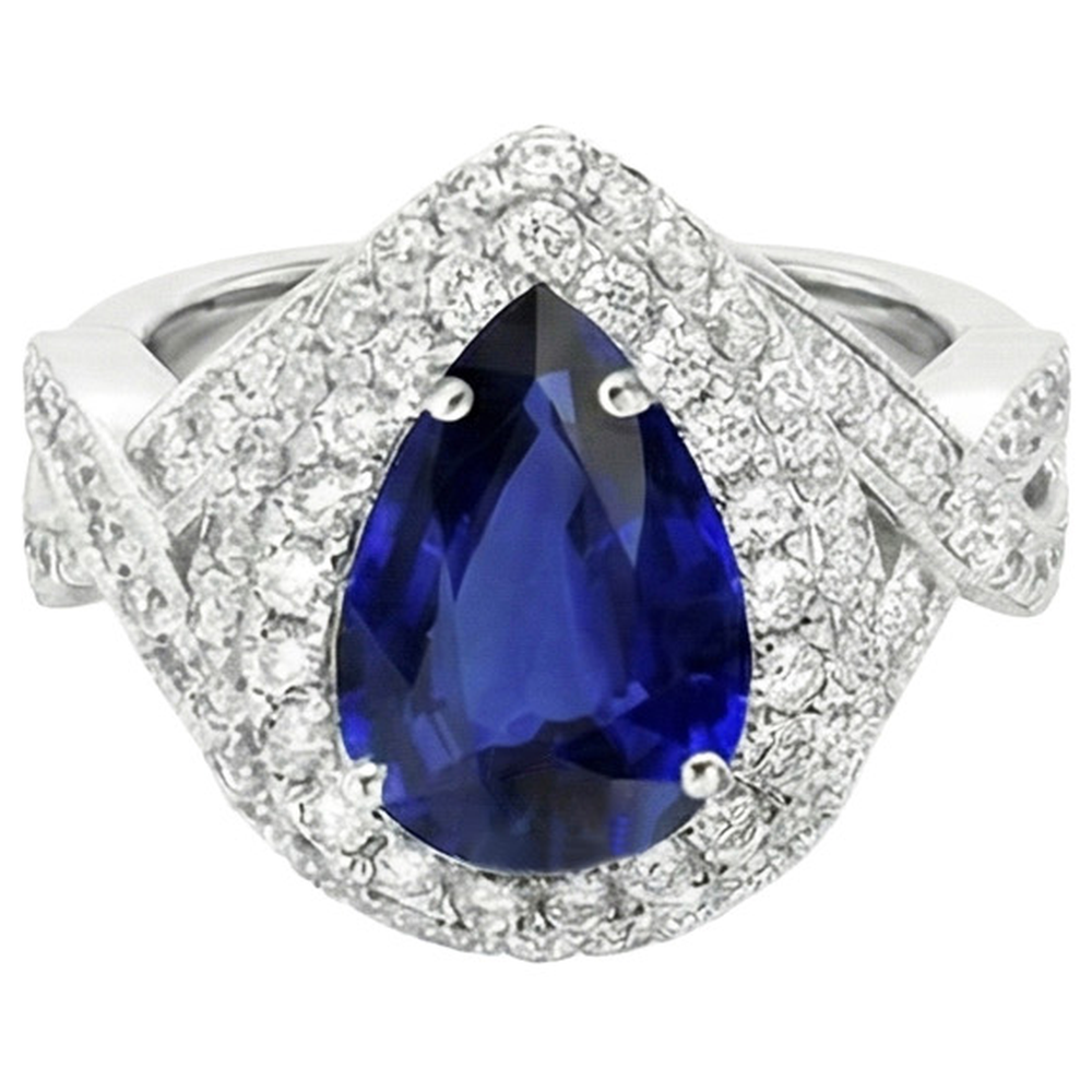 echter round diamant 6.50Karat ring Profilansicht