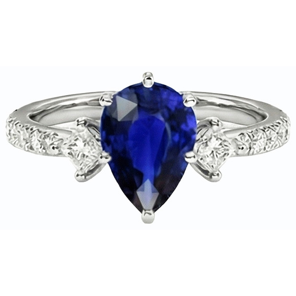 echter round diamant 3Karat ring Detailansicht
