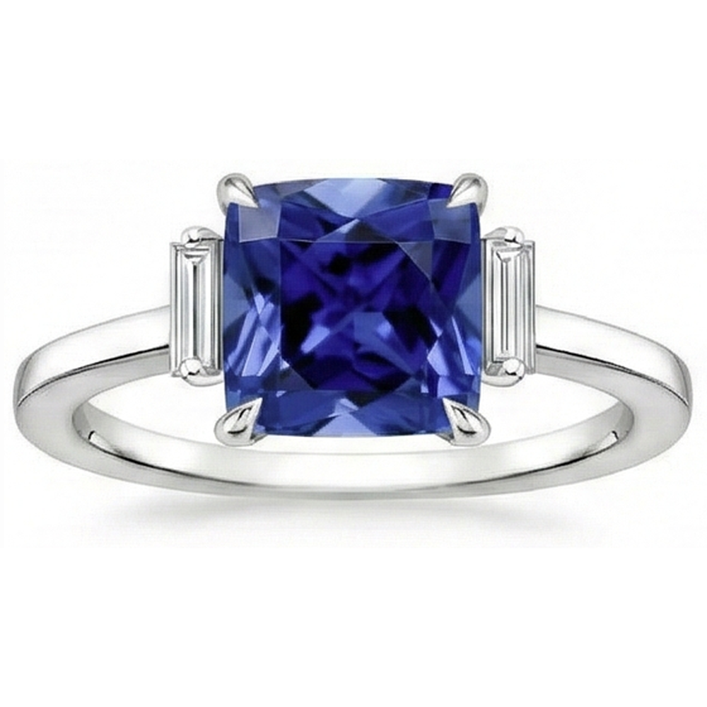echter baguette diamant 3.25Karat ring mit Diamantbesatz