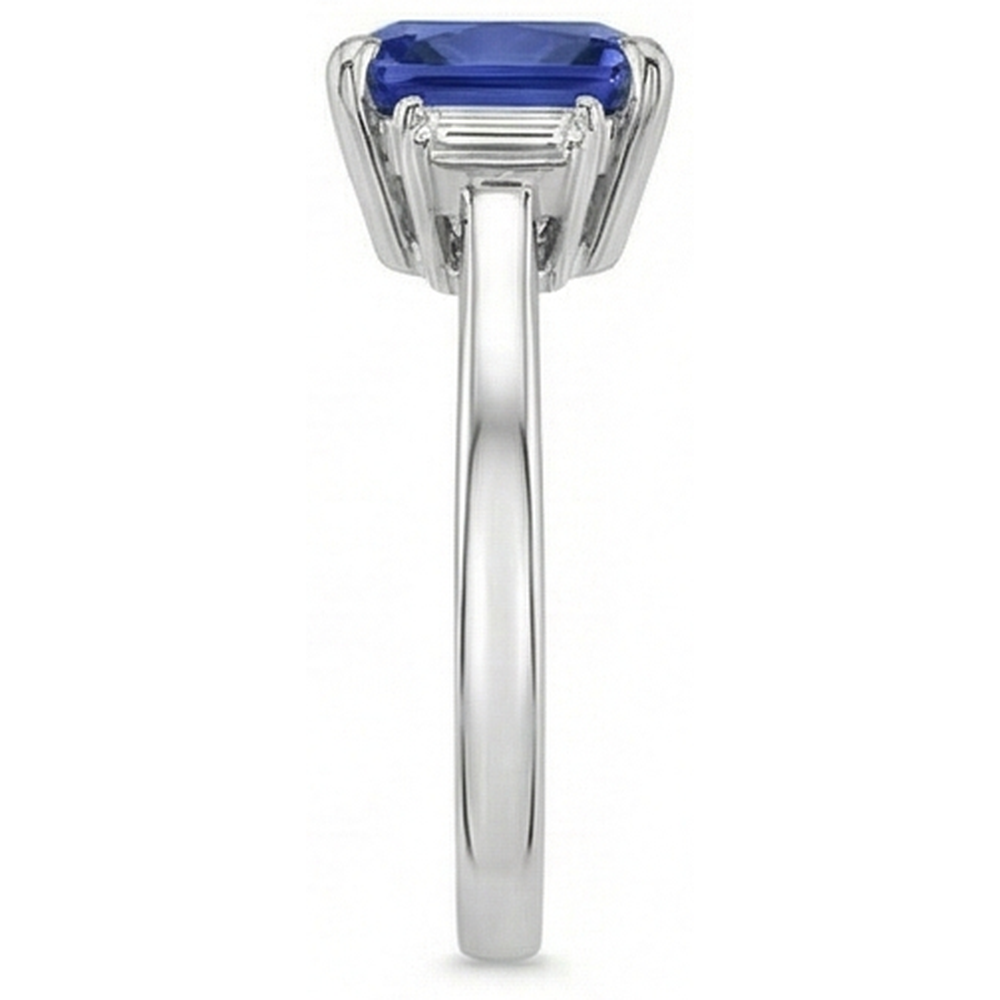 echter baguette diamant 3.25Karat ring Band Detail