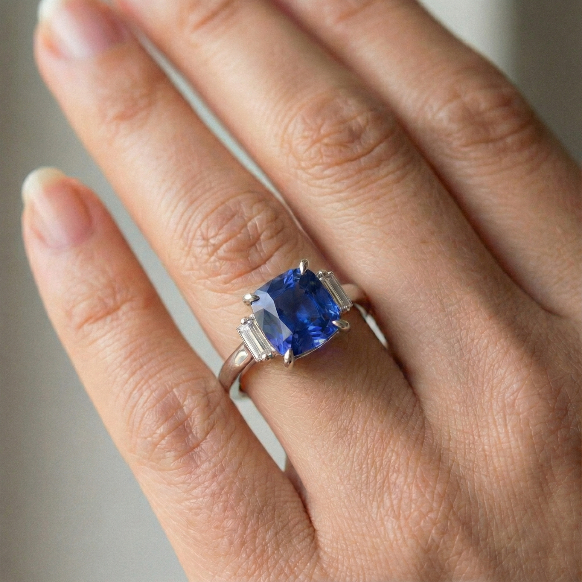 echter baguette diamant 3.25Karat ring Zertifikat