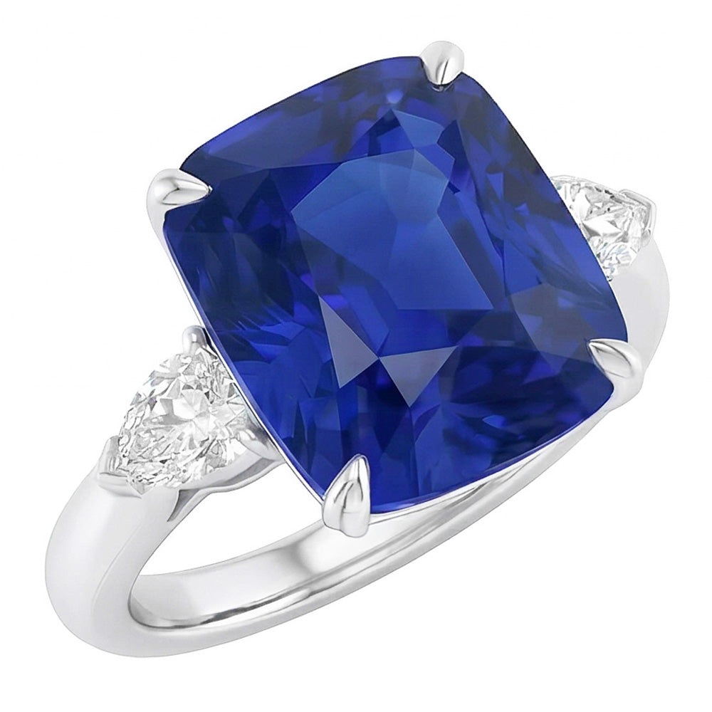echter round diamant 4Karat ring Vorderansicht