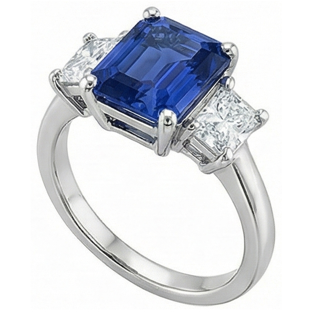 echter round diamant 2.50Karat ring Seitenansicht