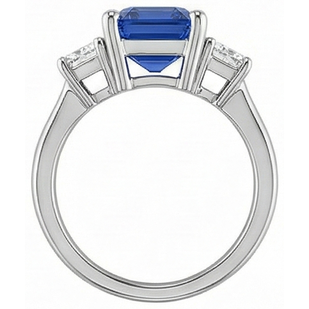 echter round diamant 2.50Karat ring auf Weiß