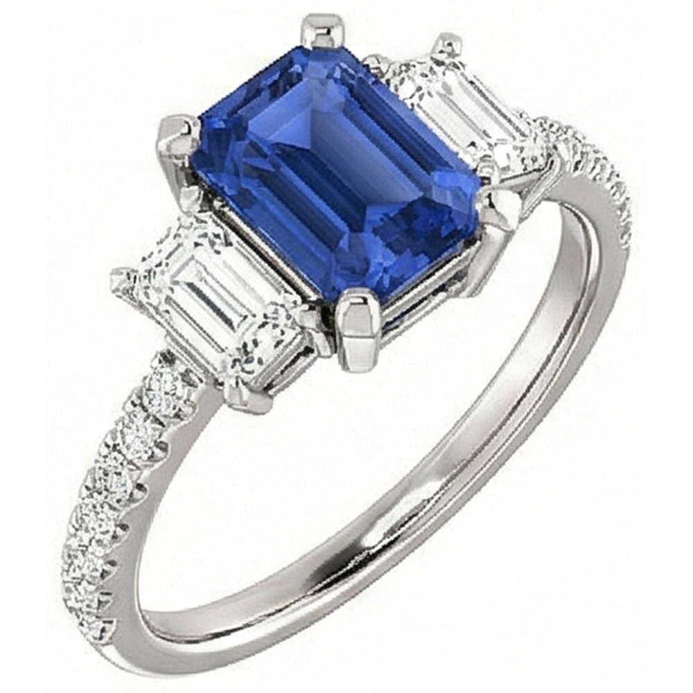 echter round diamant 4.50Karat ring Seitenansicht