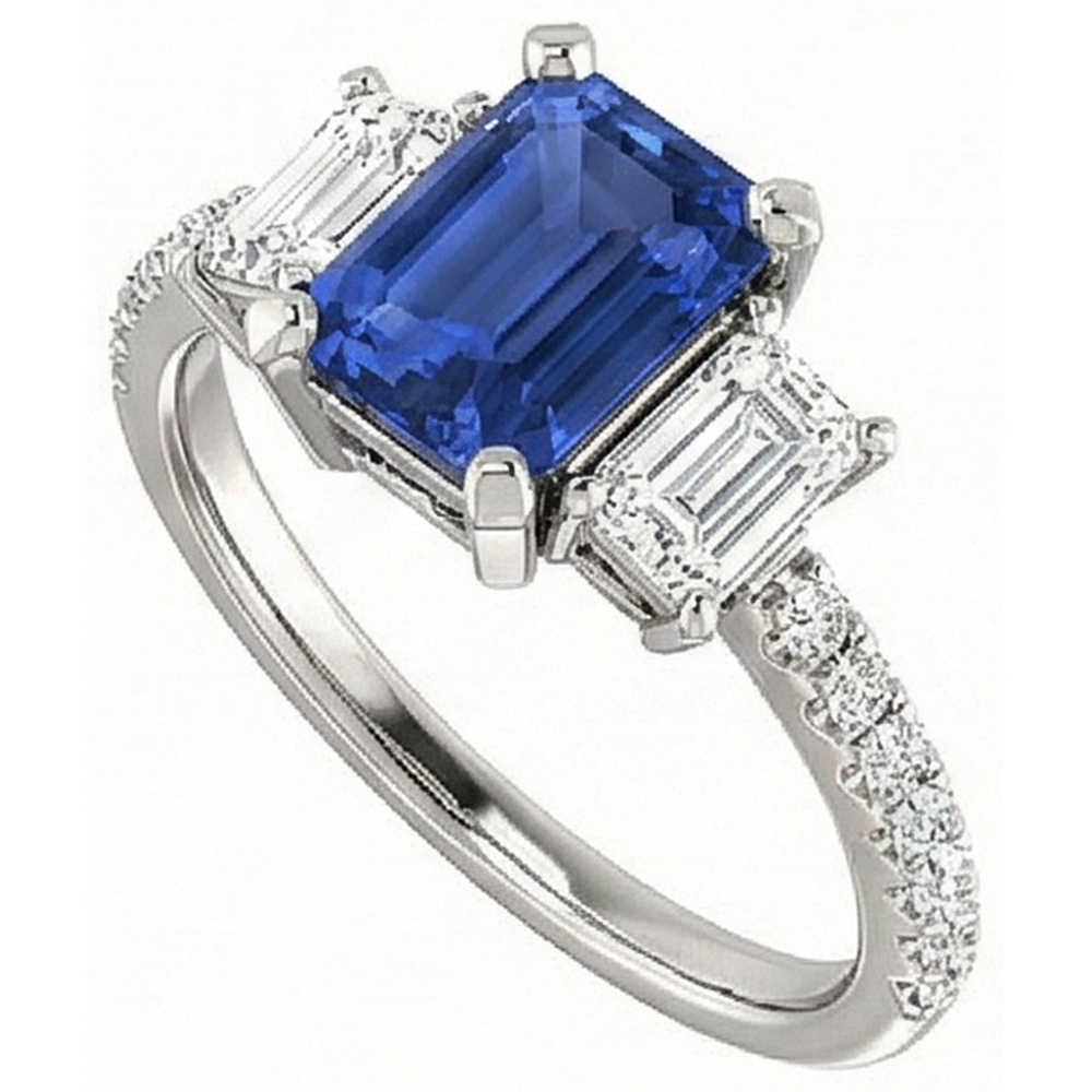 echter round diamant 4.50Karat ring Vorderansicht