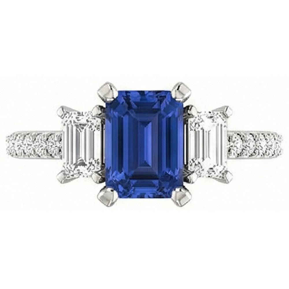 echter round diamant 4.50Karat ring Detailansicht