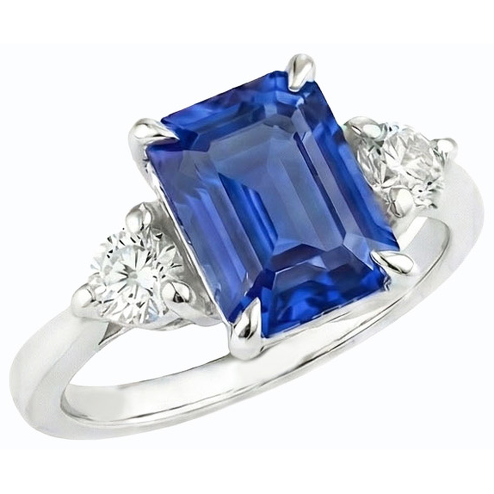 echter round diamant 2.50Karat ring Vorderansicht