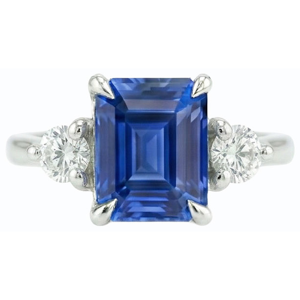 echter round diamant 2.50Karat ring Detailansicht