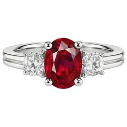 Echter Rubin Ring 3.50 Karat
