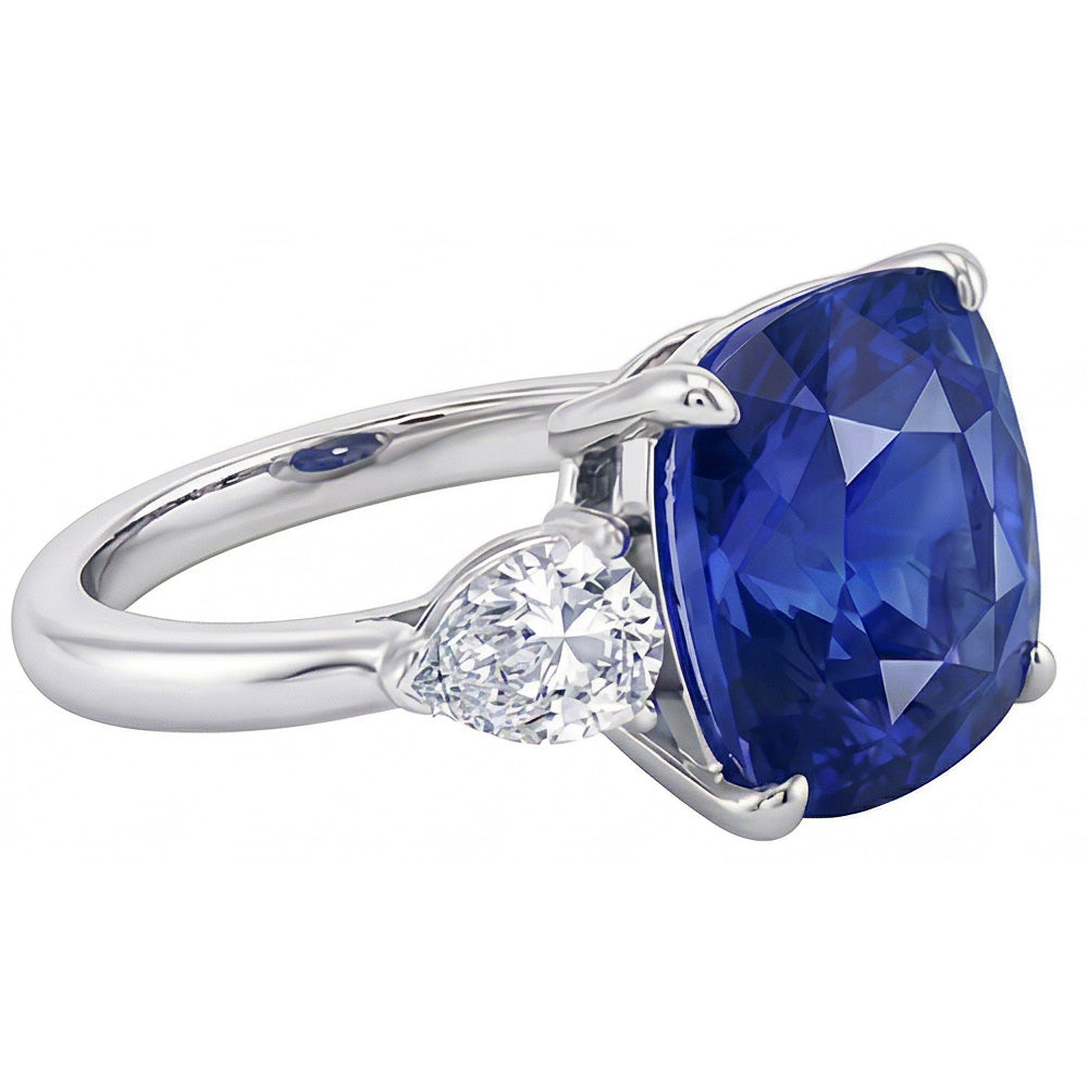 echter oval diamant 3.50Karat ring Detailansicht