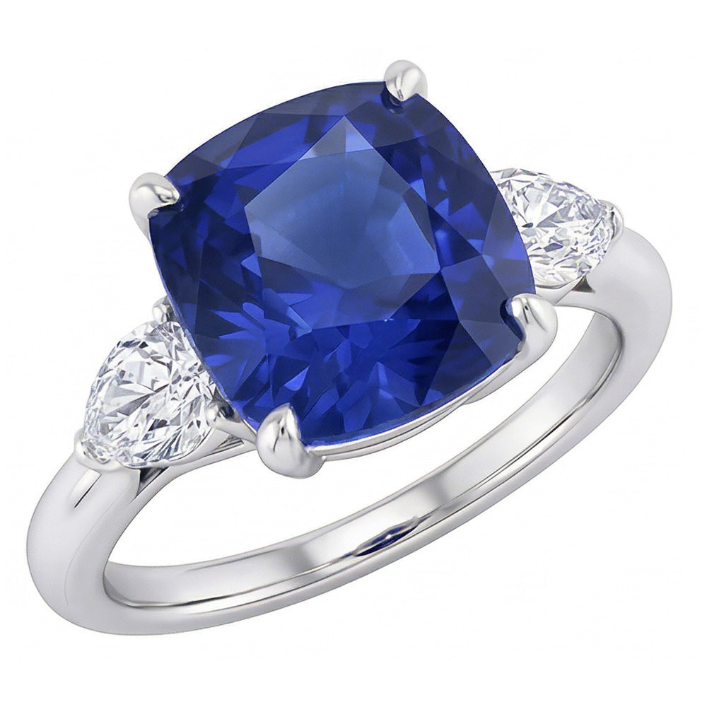 echter oval diamant 3.50Karat ring Vorderansicht