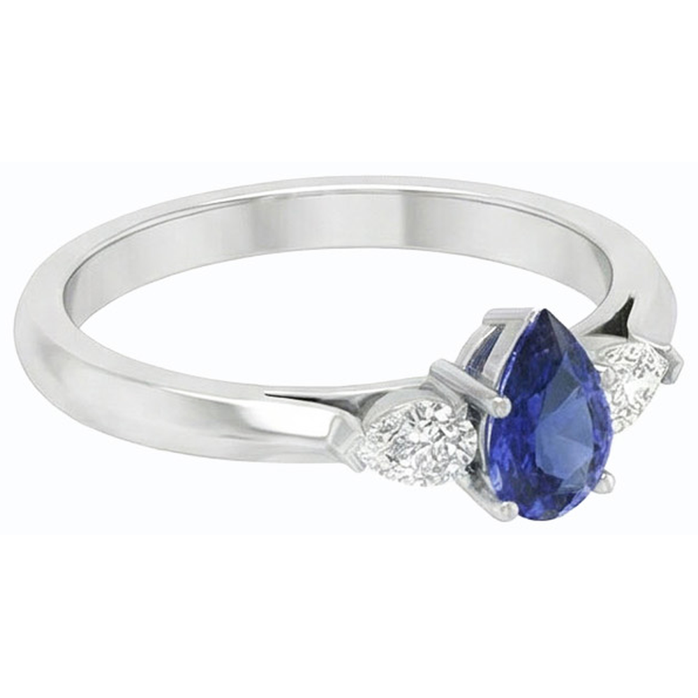 echter round diamant 1.25Karat ring Draufsicht