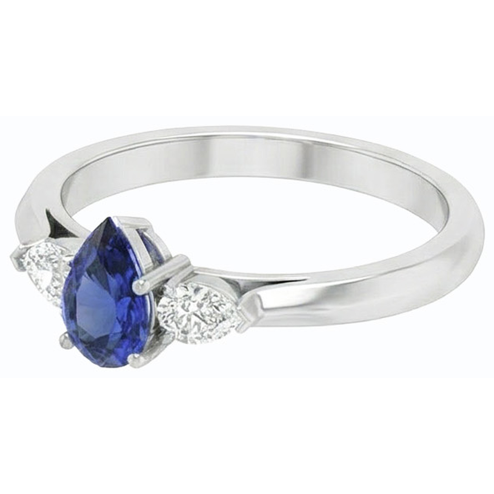 echter round diamant 1.25Karat ring Profilansicht