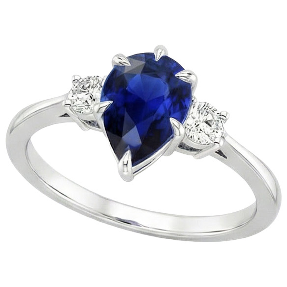 echter round diamant 3Karat ring Detailansicht