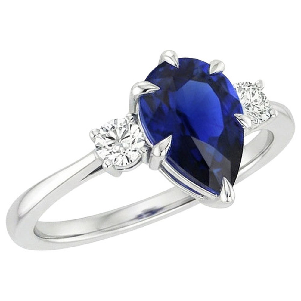 echter round diamant 3Karat ring Draufsicht