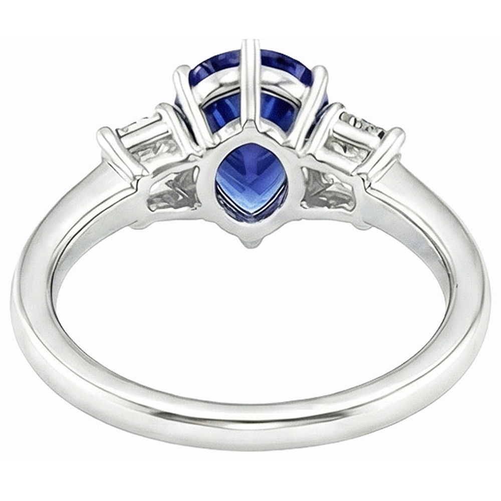 echter round diamant 2Karat ring Vorderansicht