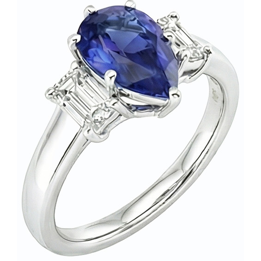 echter round diamant 2Karat ring Seitenansicht
